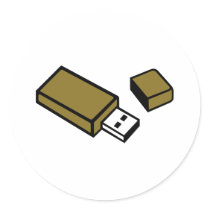 USB Key stick Sticker