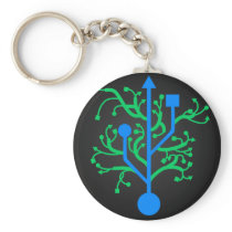 USB Tree Keychain