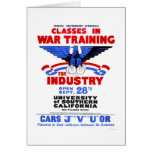 USC War Training Classes 1943 WPA cards
