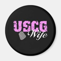 uscg99wife2blk refrigerator magnet