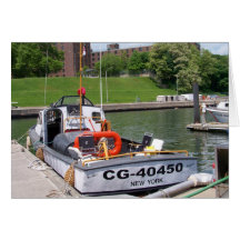 USCG 40 Foot Utility Boat Large # 40450 Note Greeting Card