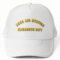 USCG AIR STATION ELIZABETH CITY White Truckers Hat