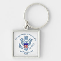 USCG Flag Emblem Keychains