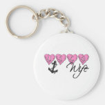 USCG Wife Keychains