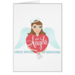 USCG Wives are Angels in Disguise Greeting Card