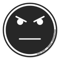 USD Rage Face 3" Sticker