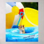USDA Certified Beach Bum Chipmunk Poster