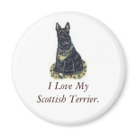 use it 2, I Love My Scottish Terrier. Refrigerator Magnet