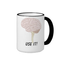 Use your brain cup mugs