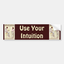 use your intuition bumper sticker
