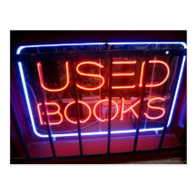 used books postcard