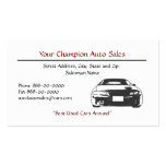 Used Car Dealer Business Card