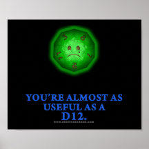 Useful As a D12 Posters