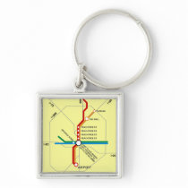 Useful Atlanta Subway Map Keychain