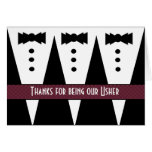 USHER Thank You - Three Tuxedos - Customisable Card