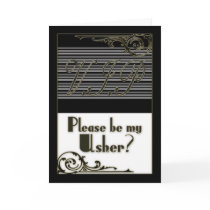 Usher V.I.P. Wedding Party Invitation Card