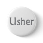 Usher Wedding Button