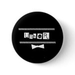 Usher White on Black Buttons