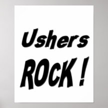 Ushers Rock! Poster Print