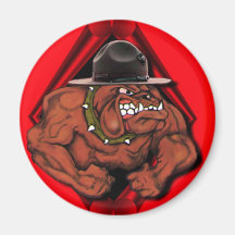 USMC Devil Dog Refrigerator Magnet