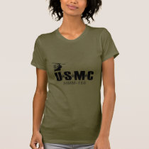 USMC HMM-166 dark petite shirt t-shirts
