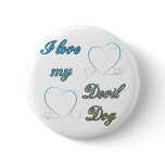 USMC I Love My Devil Dog buttons