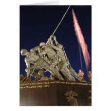 USMC War Memorial Greeting Card