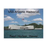 USS Arizona Memorial, Pearl Harbour, Hawai Postcard
