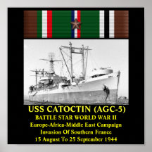 USS CATOCTIN (AGC-5) POSTER