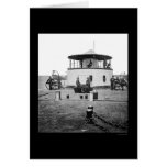 USS Monitor Catskill in Charleston Harbor, SC 1865 Card