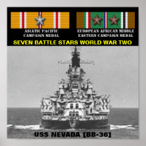 USS NEVADA (BB-36)   POSTER