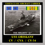 USS ORISKANY (CV / CVA / CV-34) POSTER posters