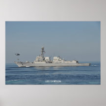USS Sampson Poster