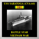 USS SARATOGA (CVA-60) POSTER posters