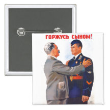 USSR CCCP Cold War Soviet Union Propaganda Posters Pins