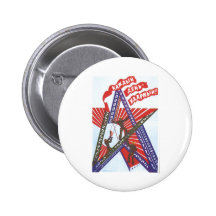 USSR CCCP Cold War Soviet Union Propaganda Posters Button