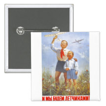 USSR CCCP Cold War Soviet Union Propaganda Posters Pin
