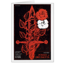 USSR CCCP Cold War Soviet Union Propaganda Posters Greeting Card