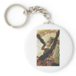 USSR CCCP Cold War Soviet Union Propaganda Posters keychains