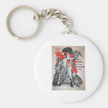 USSR CCCP Cold War Soviet Union Propaganda Posters Key Chain