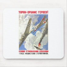 USSR CCCP Cold War Soviet Union Propaganda Posters Mousepad