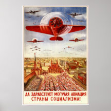 USSR Soviet Aviation 1939 Poster