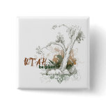 Utah Green Tree Button