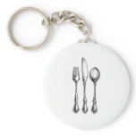 UTENSILS... KNIFE, FORK, SPOON keychains