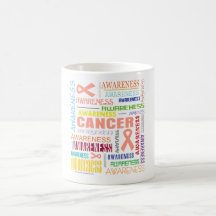 Uterine Cancer Awareness Collage Mugs
