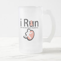 Uterine Cancer Awareness I Run Coffee Mugs