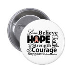 Uterine Cancer Collage of Hope Pin