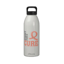 Uterine Cancer Fight For A Cure Reusable Water Bottle