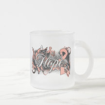 Uterine Cancer Hope Garden Ribbon Mug
