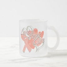 Uterine Cancer Love Hope Cure Coffee Mugs
